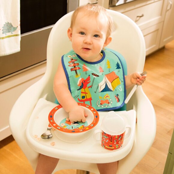 NWT Baby Bib Gift Set-of-Two by SugarBooger Ore'Original Camping - Picture 3 of 4